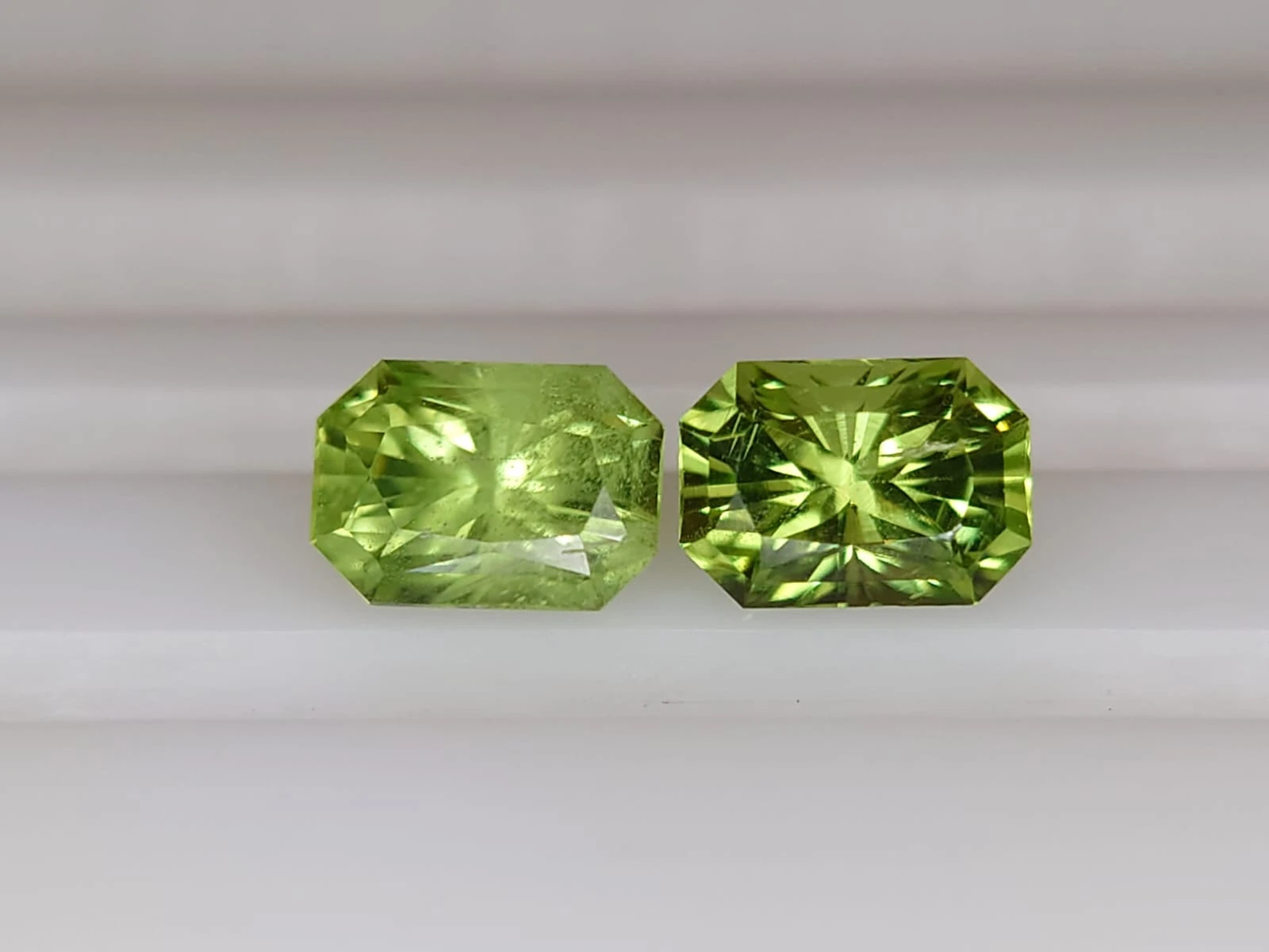 1.55ct Natural Peridot Pair from Pakistan — view 4